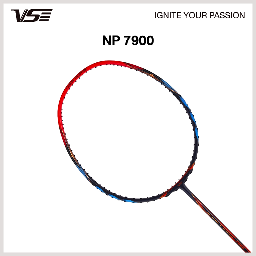 VS ไม้แบดมินตัน รุ่น NanoPower 7900 5U แถมกริปคละสี+เอ็น+ซอง *ขึ้นเอ็น กรุณากดที่ตัวเลือกขึ้นเอ็นเท่านั้น*