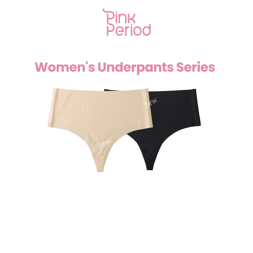 Pink Period Thong panties กางเกงในผู้หญิง จีสตริง กางเกงในเซ็กซี่ ใส่สบายมาก ผ้านุ่ม ลื่น