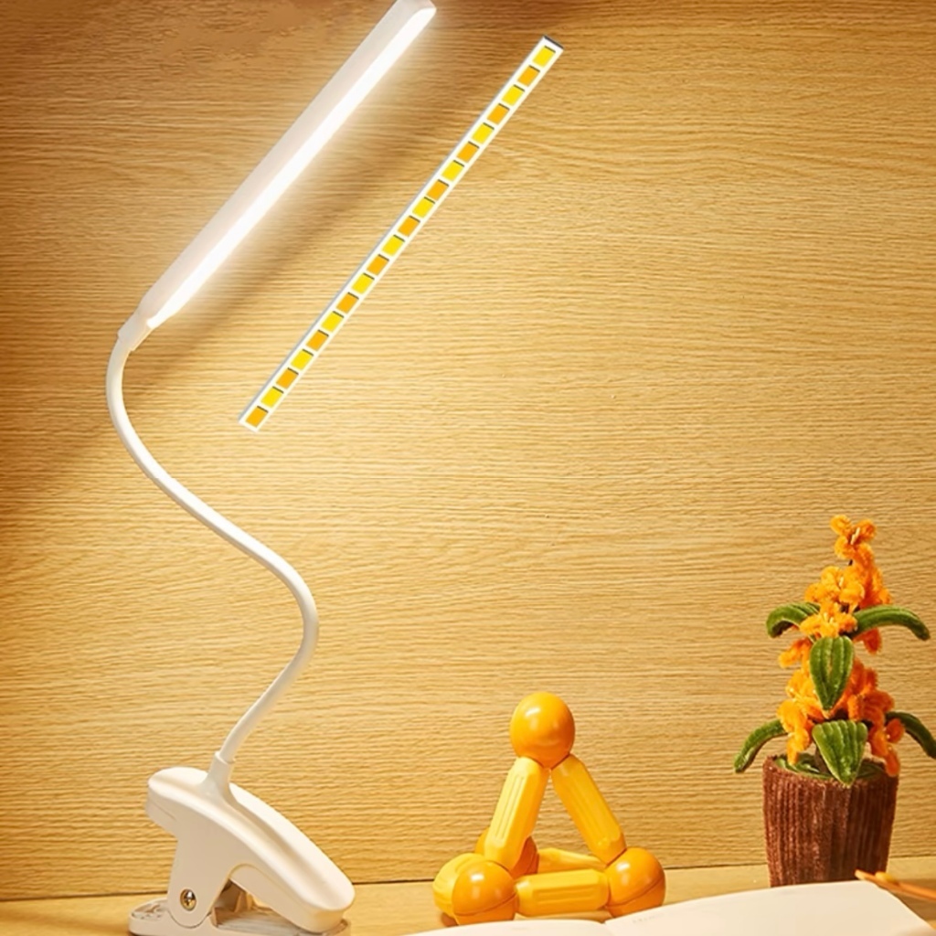 YOWXII โคมไฟตั้งโต๊ะ โคมไฟอ่านหนังสือ LED  ปรับแสงได้3สี ไฟหัวเตียง COD รูปที่ 5