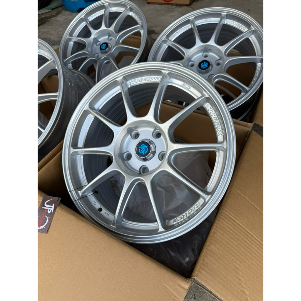 แม็กใหม่TC105X(JP)ขอบ17กว้าง8ออฟ+35ใส่5/114(ราคาขายต่อ1วง)