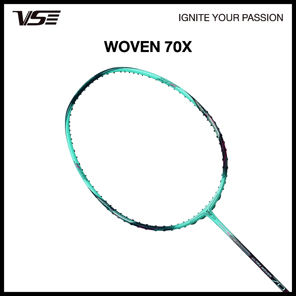 VS ไม้แบดมินตัน รุ่น Ultra woven70x แถมกริปคละสี+เอ็น+ซอง *ขึ้นเอ็น กรุณากดที่ตัวเลือกขึ้นเอ็นเท่านั้น*