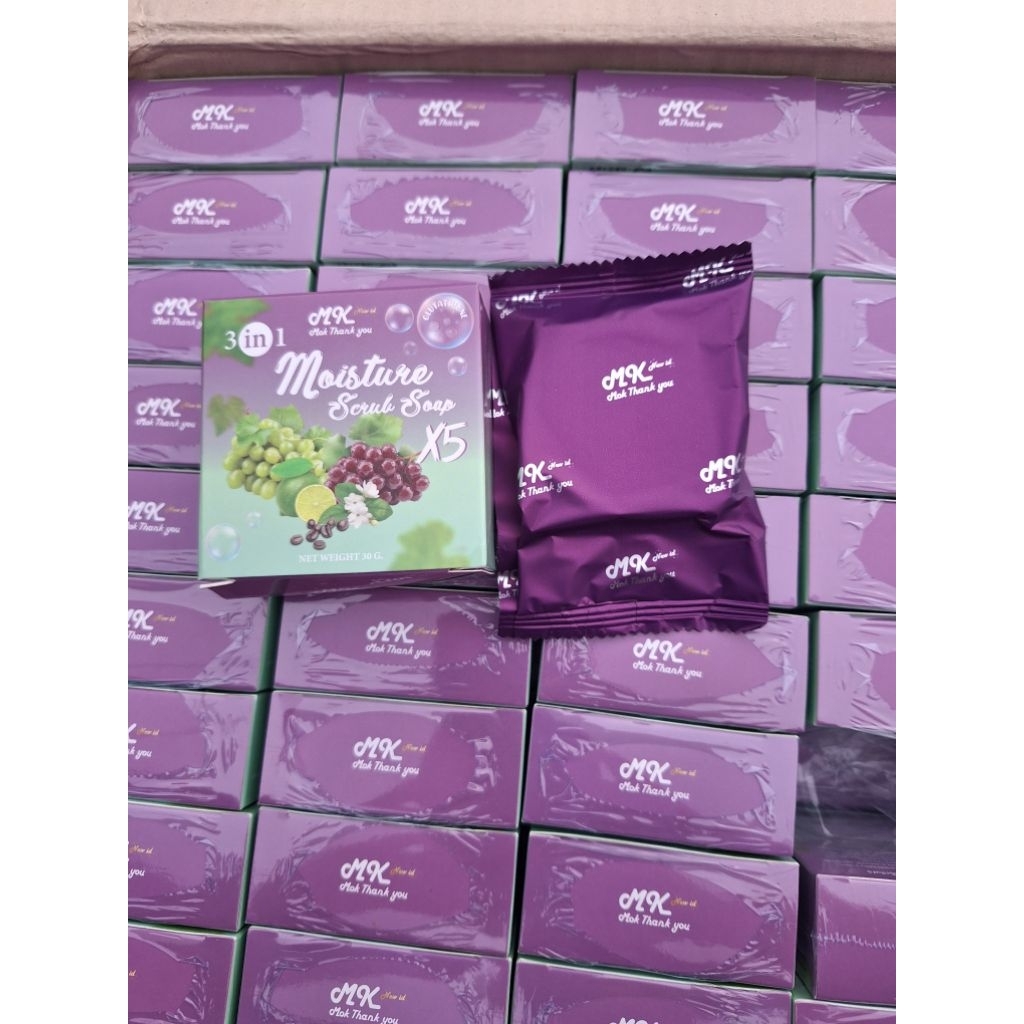 สบู่สครับ ผิวกาย Mk Moisture Scub Soap MK အသားဖြူ ဆပ်ပြာ