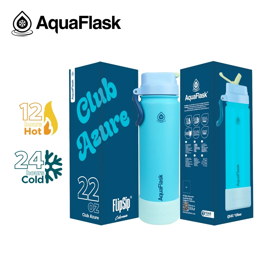 ฝาใหม่! AquaFlask Colorwave FlipSip Collection (14/18/22/40oz) กระบอกน้ำเก็บความเย็น กระติกน้ำสแตนเลส thumbnail 10