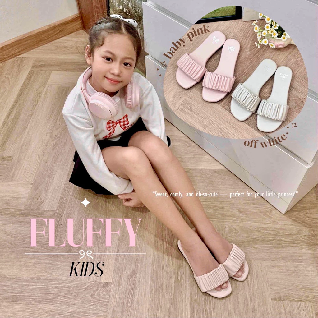 🌸👧🏻 รองเท้าเด็กผู้หญิง รุ่น Fluffy Kids by Rarin Size 31 - 35