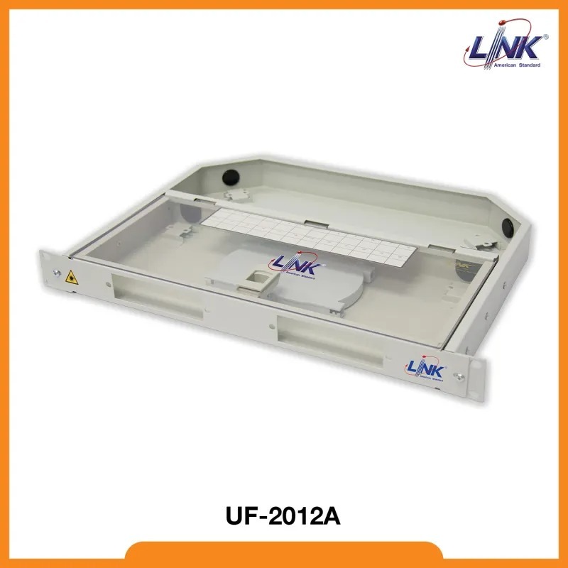 LINK UF-2012A Fiber Optic Distribution 6-24F (2 Snap-In) Rack Mount Drawer (1U), Unload Original