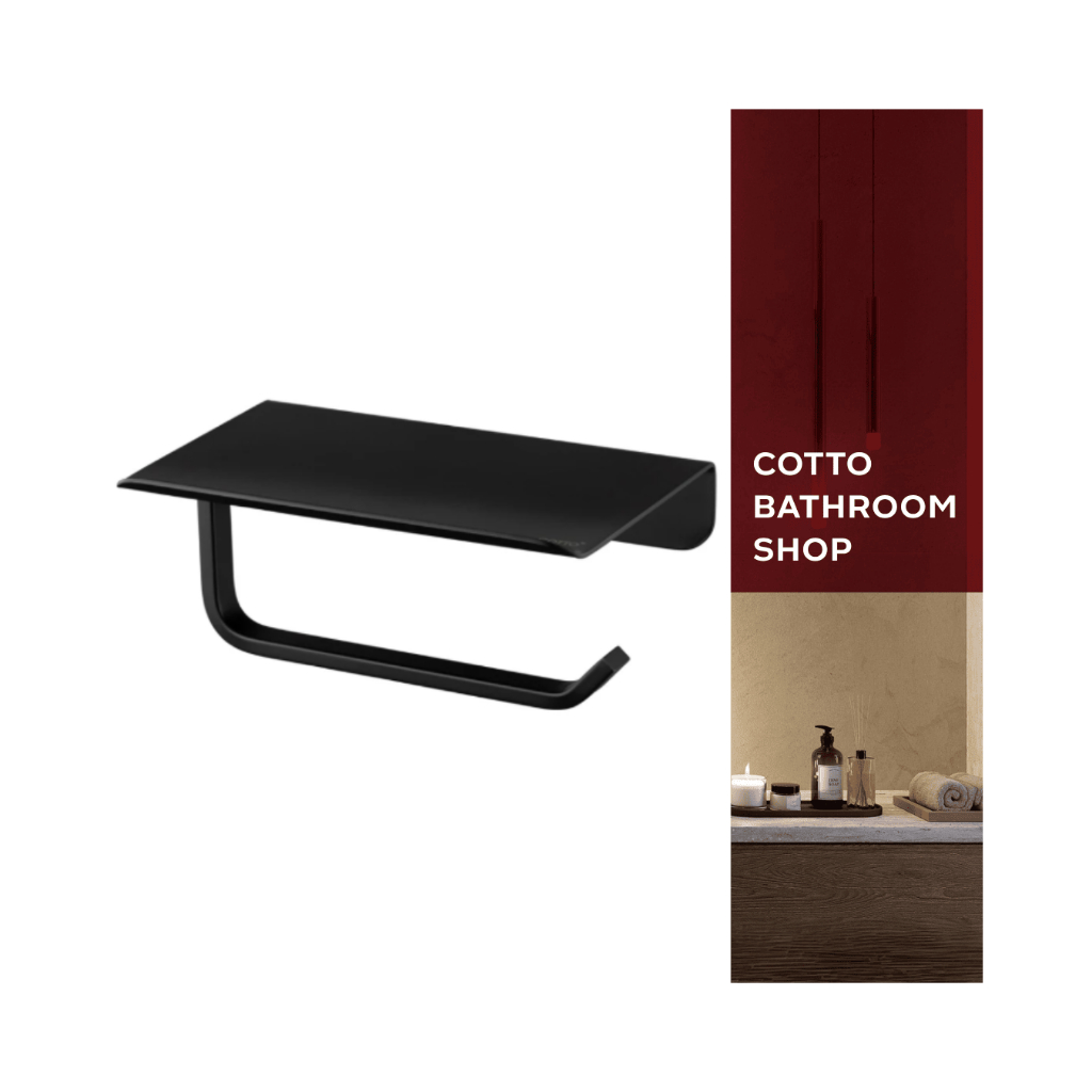 COTTO	ที่ใส่กระดาษทิชชู่ สีดำ CT0266#BL(HM)