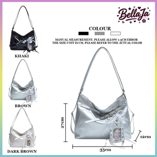 Bellaja💗กระเป๋าสะพายข้างสำหรับผู้หญิง สไตล์สายข้างเดียว แบบใช้ได้หลายหลาย การกระเป๋าอเนกประสงค์ดีไซน์ไล่เฉดสีซีรีส์ MIU