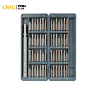 Deli ชุดไขควงแม่เหล็ก ชุดไขควงพกพา 57in1 สำหรับซ่อมแว่นตา นา…