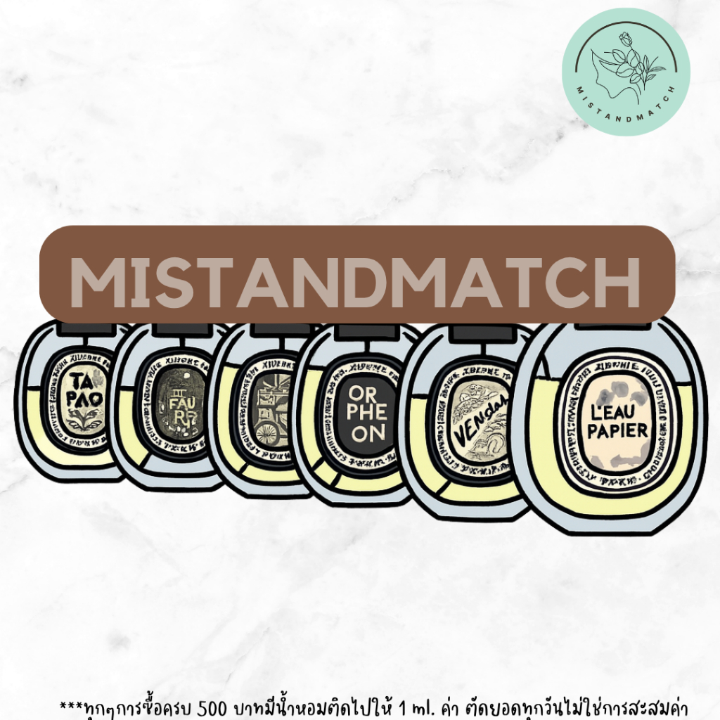 (น้ำหอมแท้แบบหัวสเปรย์) Orpheon, Fleur de, Tamda0, Papier