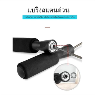นักมวยออกกำลังกายเชือกกระโดดของ แท้ 100% ข้ามสายเคเบิลกระโดดเชือกปรับได้ต้ามจับนุ่ม กระโดดเชือกที่จับมืออ่อนเสริมสายเค