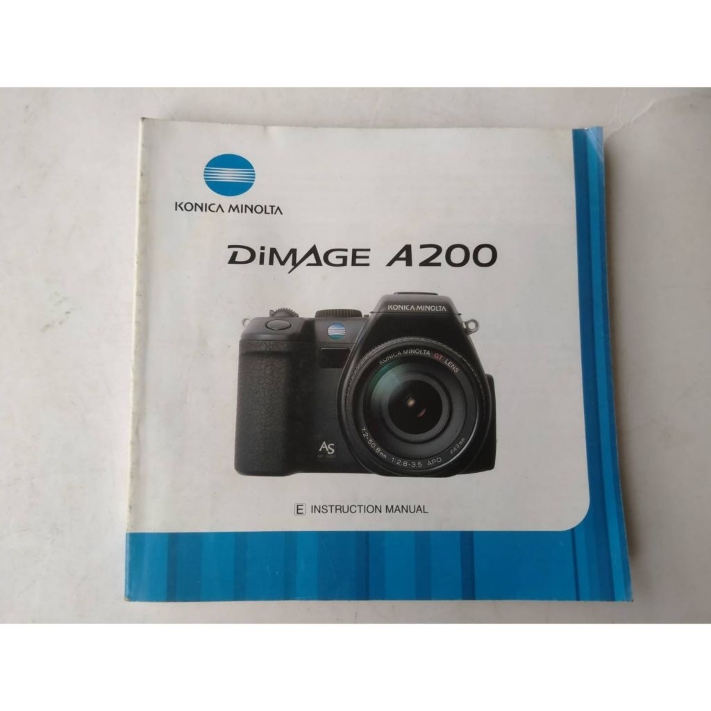 คู่มือการใช้กล้อง konica DIMAGE A200 เซต K 688
