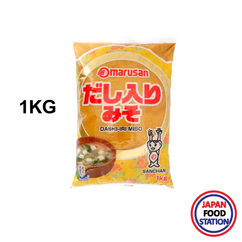 MARUSAN-AI SANCHAN DASHI IRI MISO 1KG (22735) เต้าเจี้ยวญี่ปุ่น มิโซะ ญี่ปุ่น SOY BEAN PASTE PRO