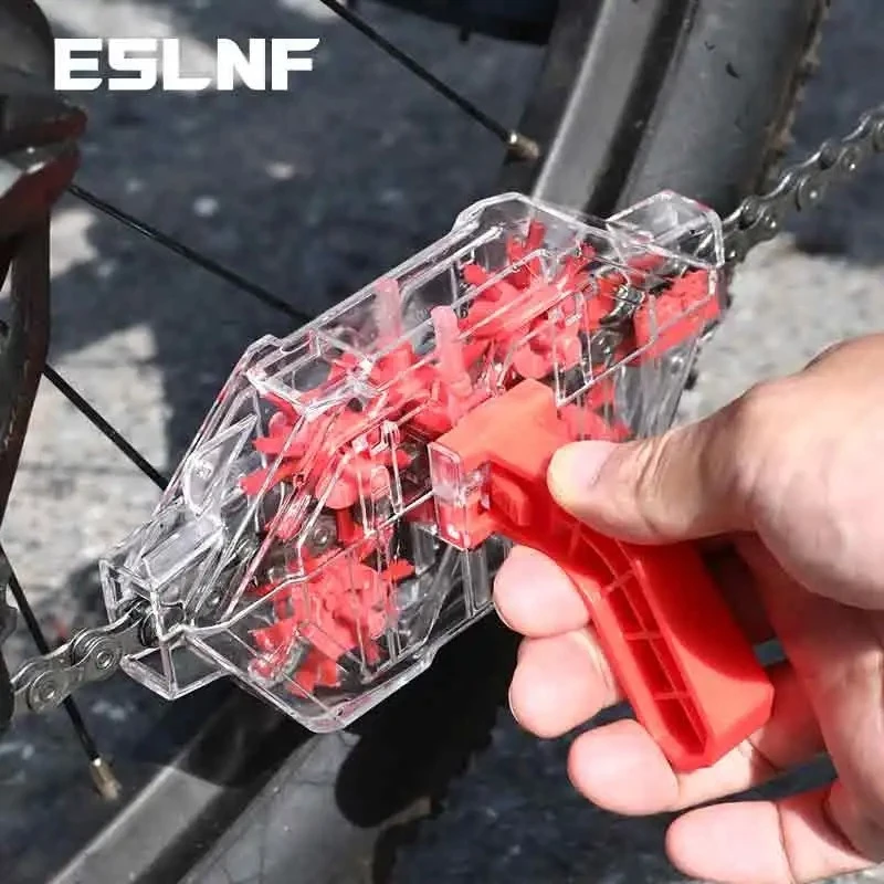 ESLNF กล่องล้างโซ่จักรยาน รุ่นใหม่ กล่องใสฝาพับ ใส่น้ำยา ใช้งานง่าย สะดวก ไม่เลอะมือ
