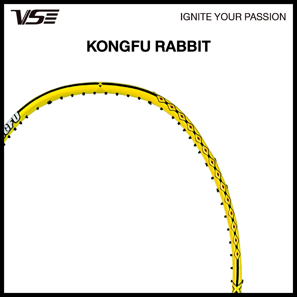 VS ไม้แบดมินตัน รุ่น Kongfu Rabbit แถมกริปคละสี+เอ็น+ซอง *ขึ้นเอ็น กรุณากดที่ตัวเลือกขึ้นเอ็นเท่านั้น* — صورة 3