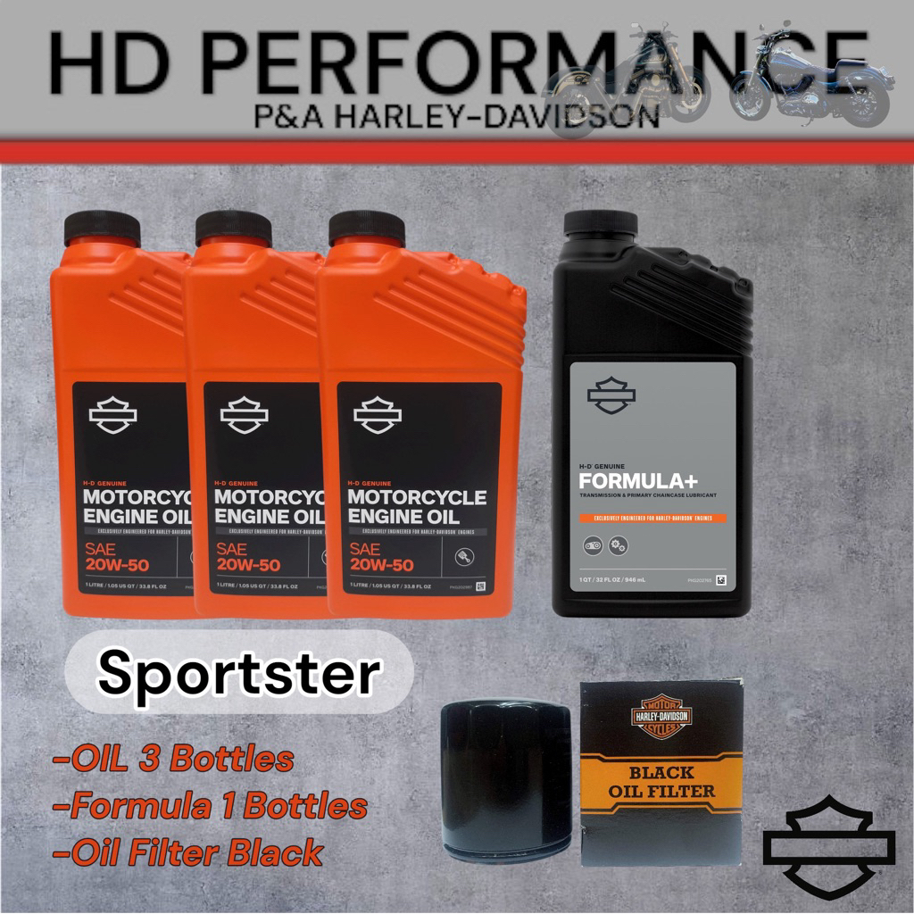 น้ำมันเครื่อง Harley-Davidson สำหรับ Sportster แท้ 100%