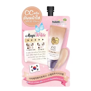 Nami Magic White 1-Step Wow CC Cream SPF30 PA++ นามิ เมจิค ไวท์ ซีซี ครีม [แพค 6ซอง]