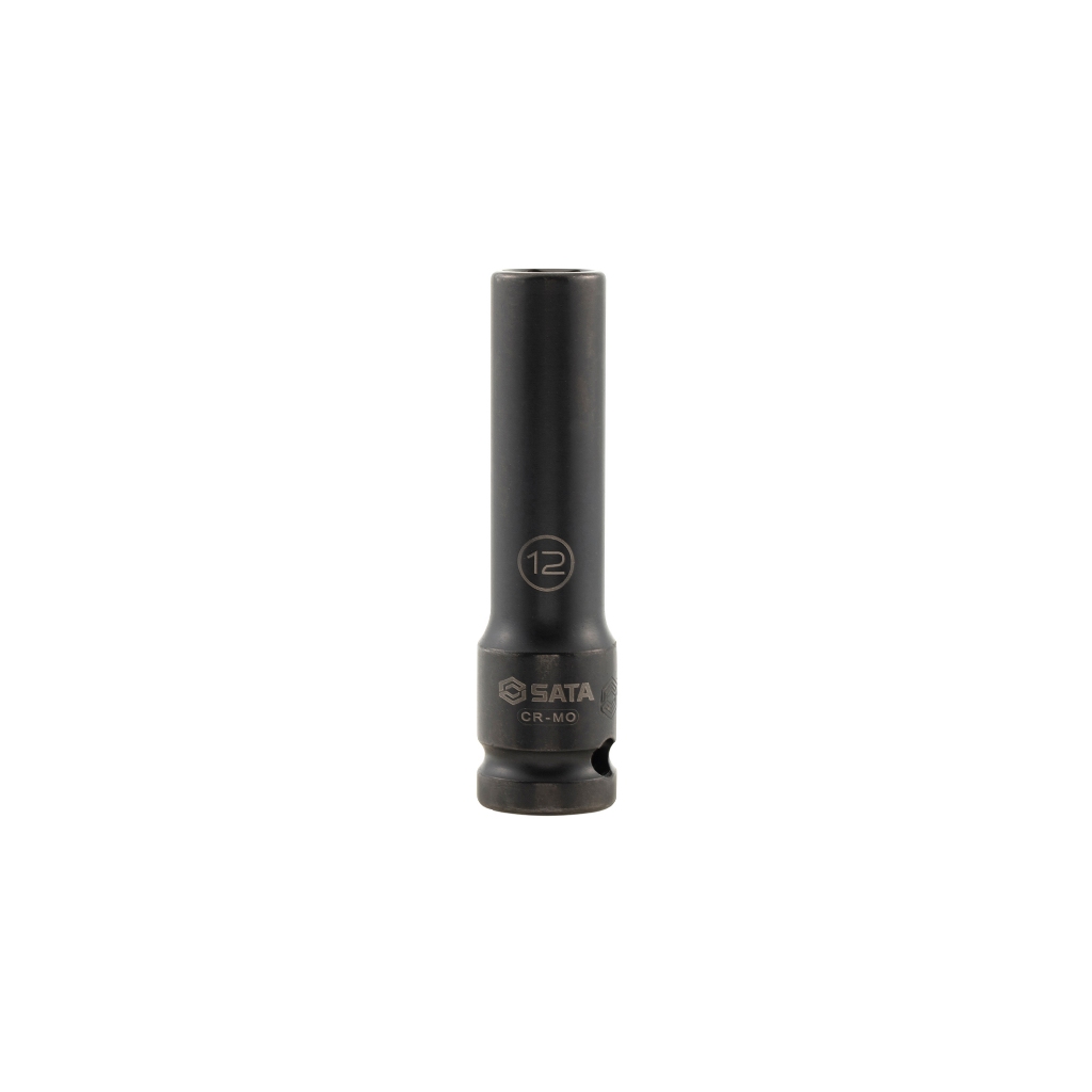 SATA ลูกบล็อกลมยาว1/2" 6เหลี่ยม10,13,14,15,16,18,19,23 มม.ขอบบาง 34403T-34417T