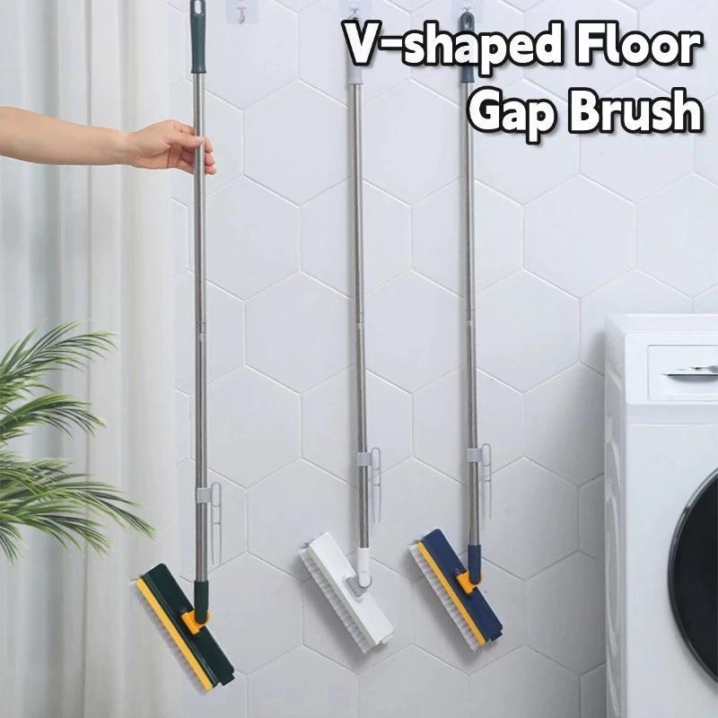 แปรงขัดพื้น 5 ใน 1 แปรงถูพื้น แปรงขัดร่องยาแน  ขัดห้องน้ำ ทำความสะอาด เข้าได้ทุกซอก ทุกมุม - รูปที่ 5