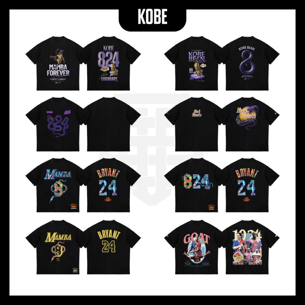Elev8 Slam เสื้อOversized เสื้อยืด NBA : All Kobe Collection02 ผ้าCotton100% สกรีน DTG