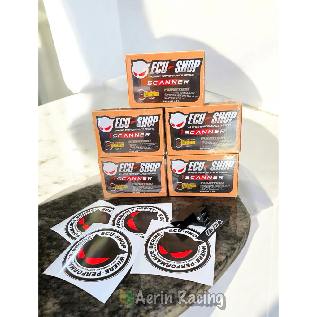 I SCANNER ECU SHOP อ่านโค้ด-ลบโค้ด อ่านค่าต่างๆรถยนต์ [OBD2] อุปกรณ์ครบชุด**แถมฟรีขาดำ รับประกัน1ปี