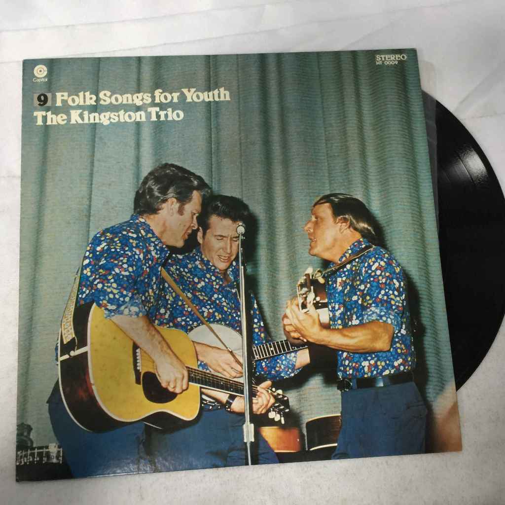 9 Folk Songs for Youth - The Kingston Trio  LP ขนาด 12 นิ้ว  K35