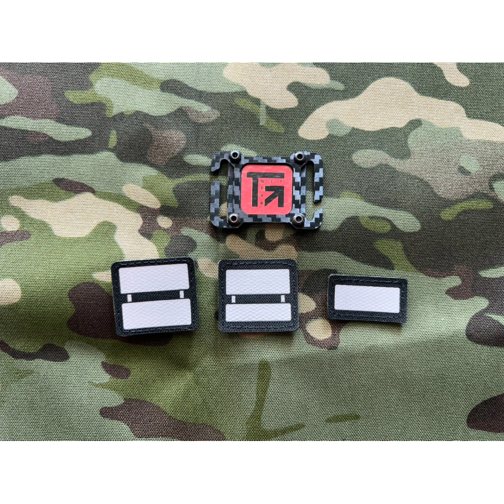 ยศ เรือตรี-เรือเอก ผ้าดำกันน้ำ สะท้อนแสงสีขาว มีตีนตุ๊กแก