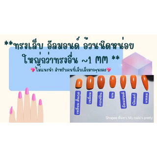 เล็บปลอมสำเร็จรูปลายช็อกโกแลต เย็นใจ