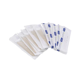 Thai Gauze STERILE COTTON SWABS สำลีก้าน สเตอไรด์ ไม้พันสำลี มีขนาด S M L [1 ซอง 5 ก้าน]