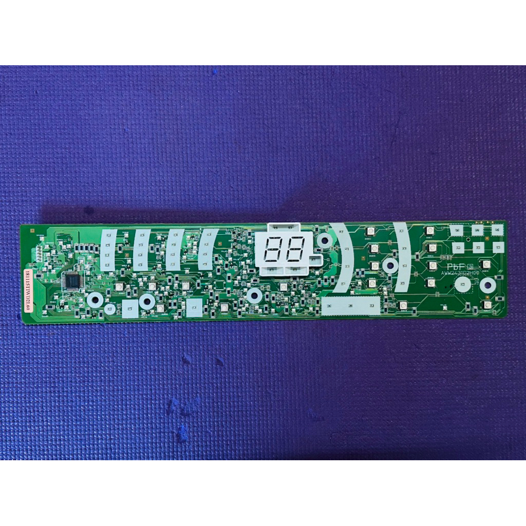 บอร์ดดิสเพลย์(บอร์ดหน้า)เครื่องซักผ้า Panasonic inverter ฝาบน บอร์ดแท้ (บอร์ดมือสอง)