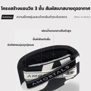 Amortals Powder Puff ฟองน้ําแต่งหน้า/พัฟแต่งหน้า 2 ชิ้น | ชุดมือใหม่ ดำใช้เปียก ขาวใช้แห้ง ไม่กินรองพื้น กล่องพกพา