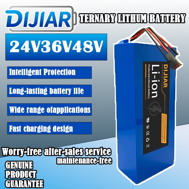 แบตเตอรี่ลิเธียม DIJIAR 48V 20Ah 54.6Vแบตมอไซ	 13S3P 4P 6P 800-1000W สำหรับ EBike จักรยานไฟฟ้า BMS