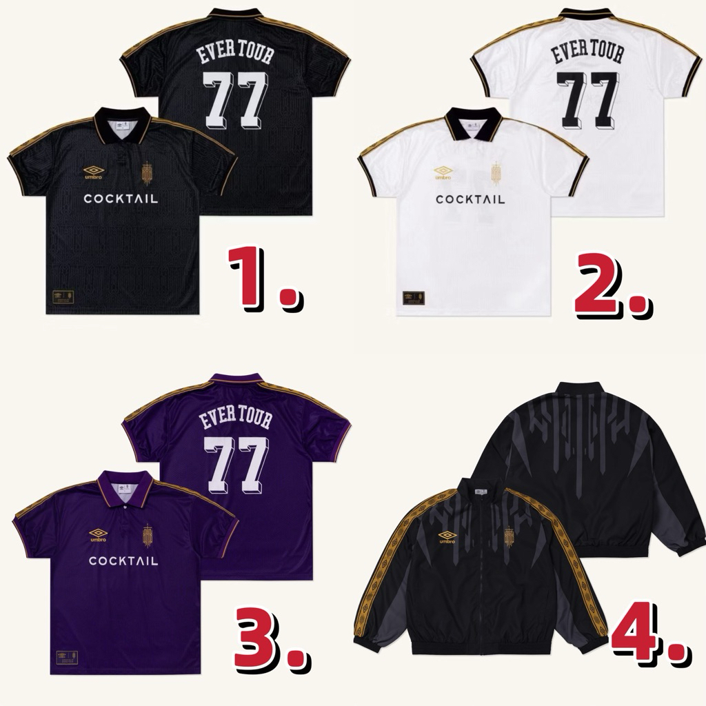 [ส่งด่วน กทม 🚗✨ใช้โค้ด30%ได้] เสื้อฟุตบอล UMBRO x COCKTAIL   JERSEY BLACK WHITE รุ่นใหม่ล่าสุด มือ1 
