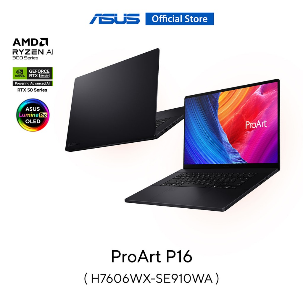 ASUS ProArt P16 (H7606WX-SE910WA) 16" 4K OLED 120Hz, AMD AI-9 HX-370, 64GB, 2TB SSD, RTX5090 24GB, W