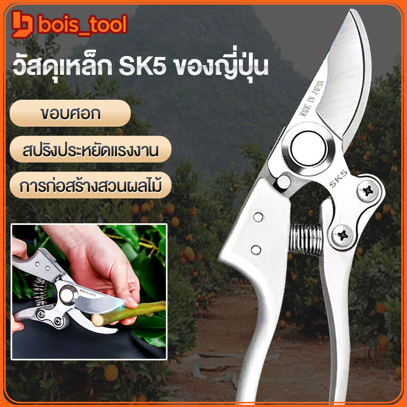 ที่ตัดกิ่งไม้ กรรไกรตัดกิ่งไม้ กรรไกรทำสวนทำจากเหล็ก SK5 ตัดกิ่งไม้ได้อย่างง่ายดาย ตัดกิ่งขนาด 22 mm