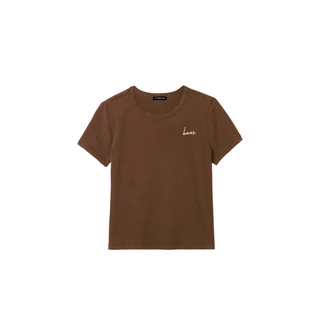 haas เสื้อยืดแขนสั้น ผู้หญิง NEW ยืดแต่ไม่ย้วย HBUK2290A