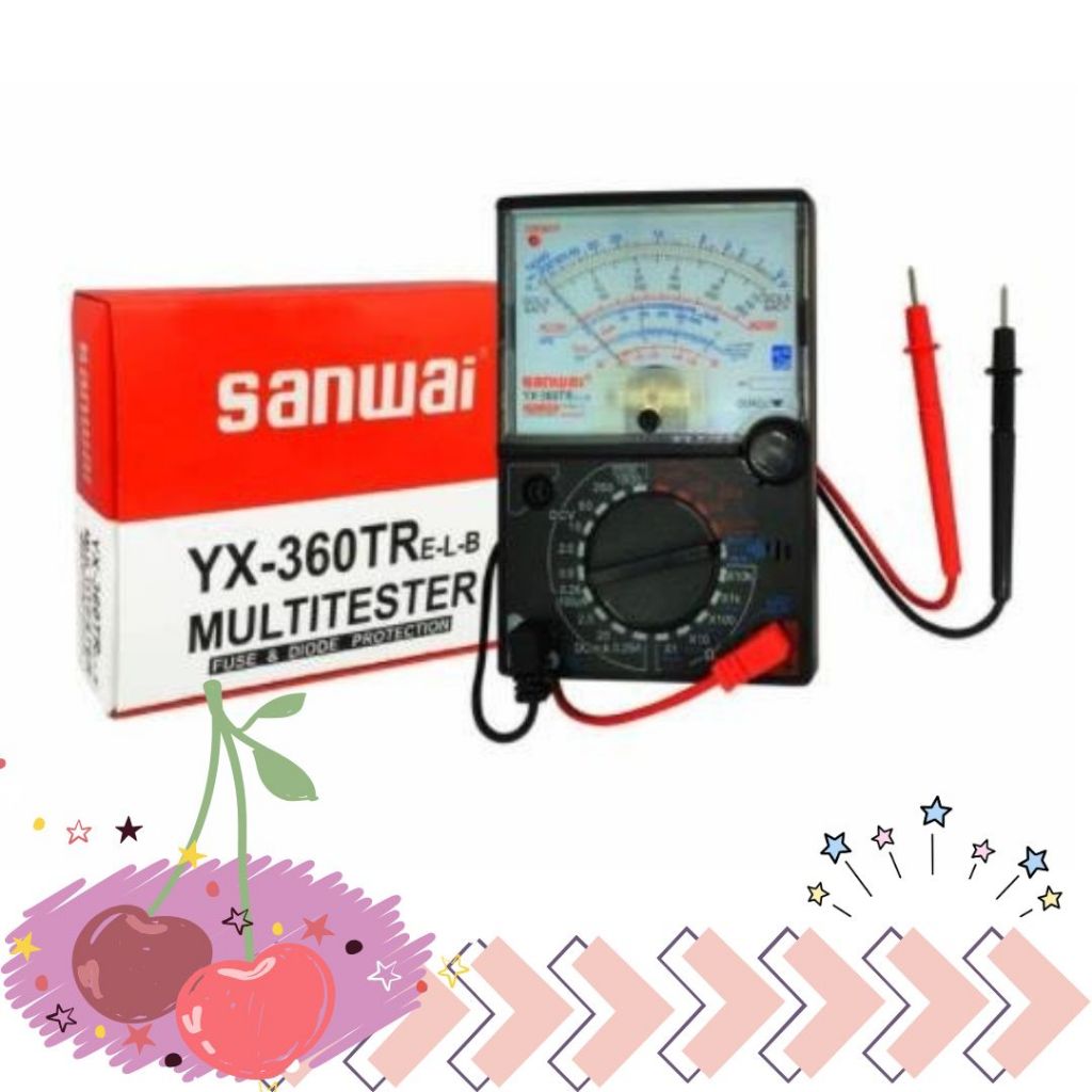 พร้อมส่งจากไทย มิเตอร์วัดไฟแบบเข็ม Multimeter YX-360TR แถม ถ่าน AA 2ก้อน + ถ่าน 9V 1 ก้อน