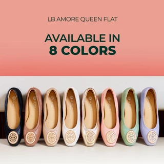 LA BELLA รองเท้าคัชชูหนังแกะ รุ่น LB AMORE QUEEN FLATS - FORMAL COLOR