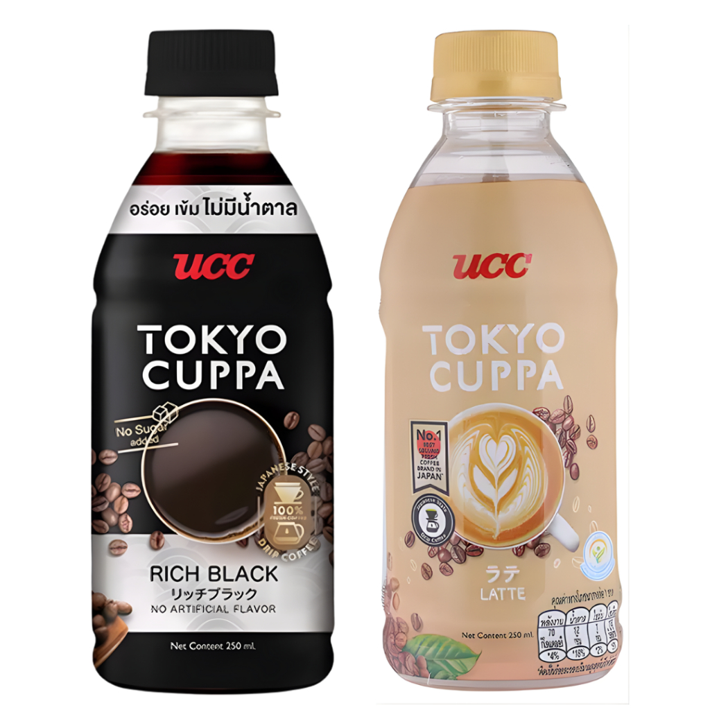 UCC ยูซีซี โตเกียวคัปป้า กาแฟพร้อมดื่ม 250 มล. UCC Tokyo Cuppa Ready to Drink Coffee 250ml.