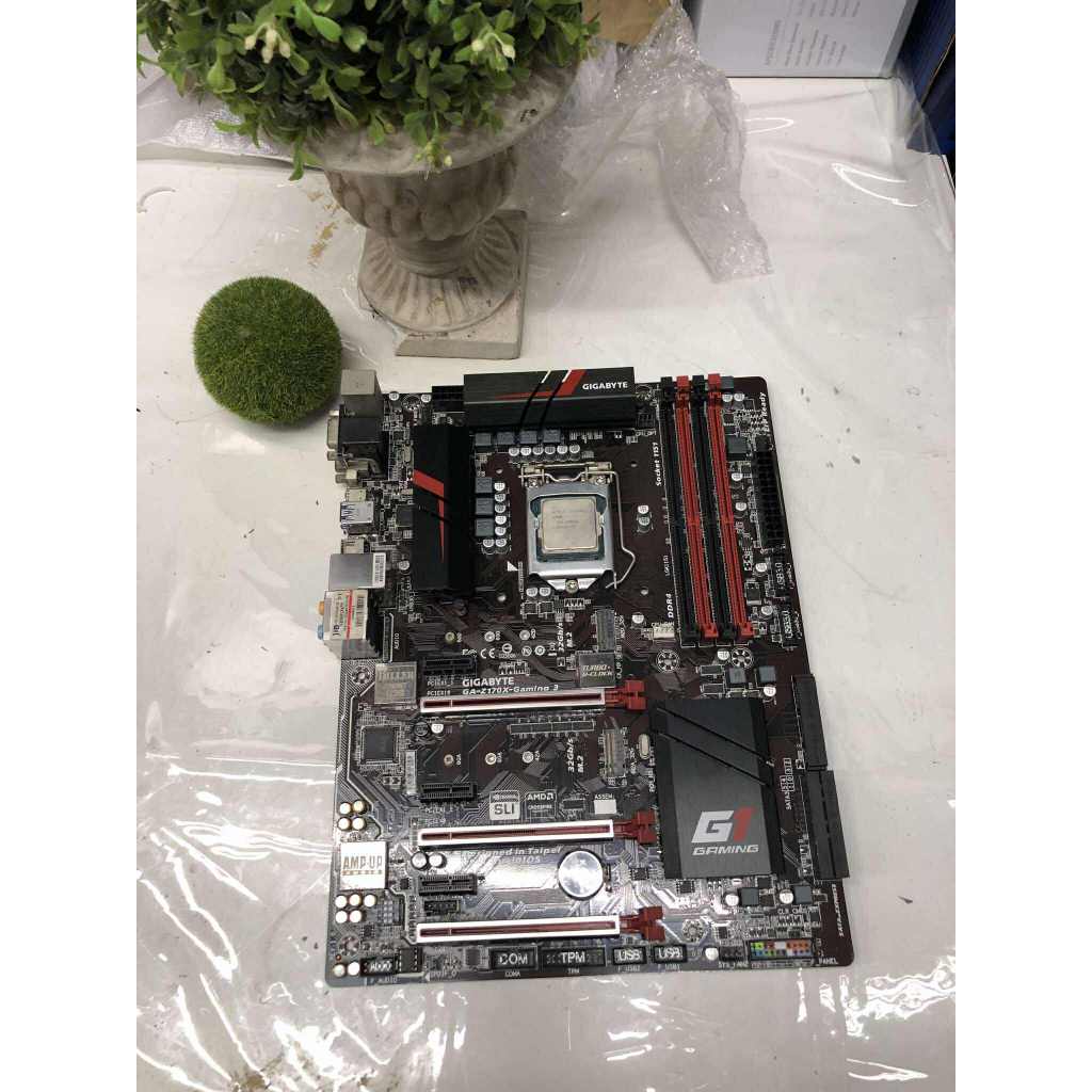 MAINBOARD (เมนบอร์ด) 1151 GIGABYTE GA-Z170X-Gaming 3 DDR4 Gen 6 Gen 7+cpu+ram ddr4 8g พร้อมใช้