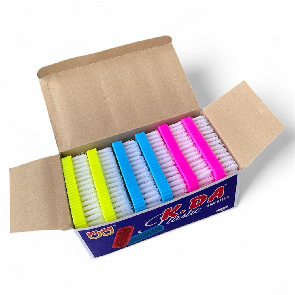 แปรงซักผ้า พลาสติก PT คละสี กล่องละ12ชิ้น ขนสีขาว ส่งตรงจากโรงงาน