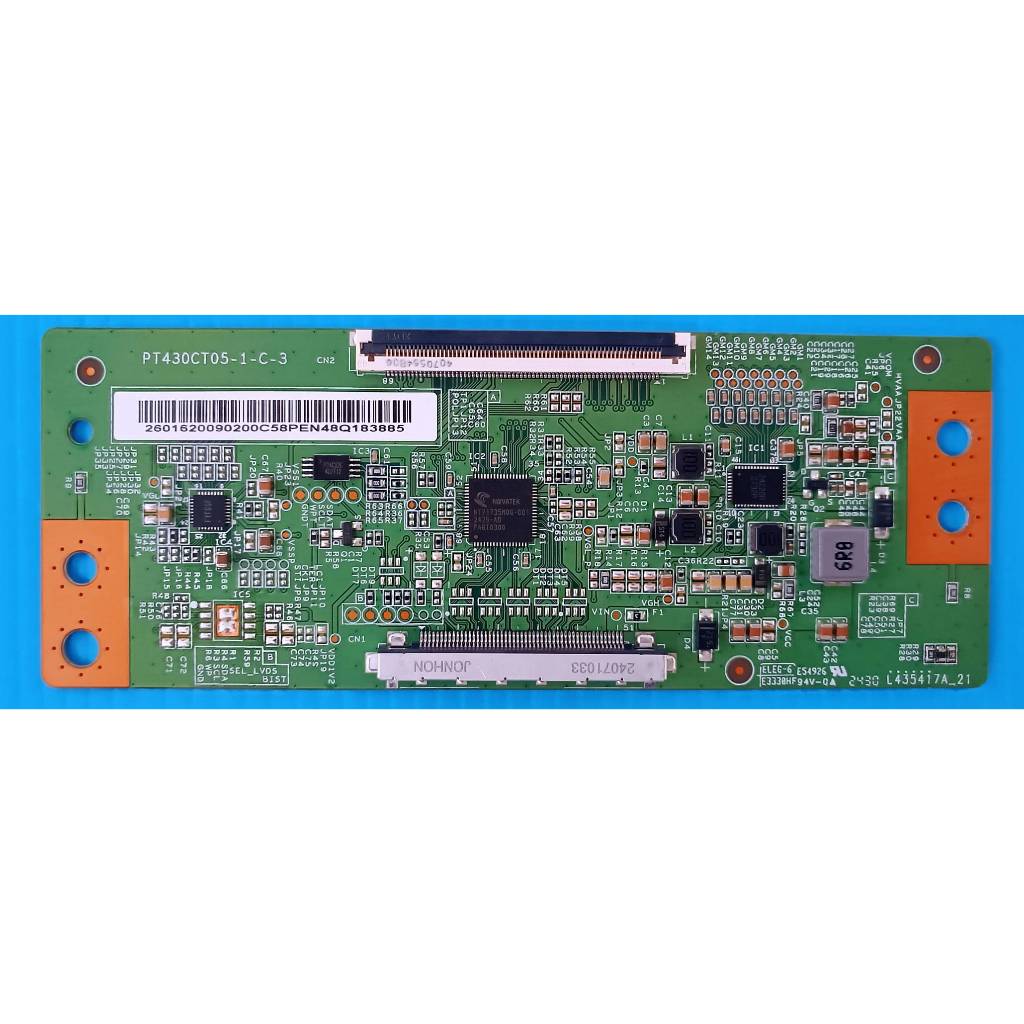 บอร์ดทีคอนทีวี Haier รุ่น H43K6FG PLUS พาสบอร์ด PT430CT05-1-C-3