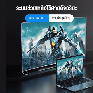 NEXSIP อุปกรณ์แชร์หน้าจอไร้สาย CS7 ไร้สาย Type-C HD 1080P สําหรับ TV Stick มอนิเตอร์ โปรเจคเตอร์ PC HDMI