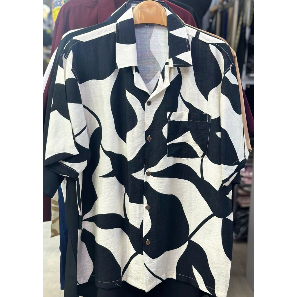 เสื้อฮาวาย ผ้าไหมฝรั่งเศษ