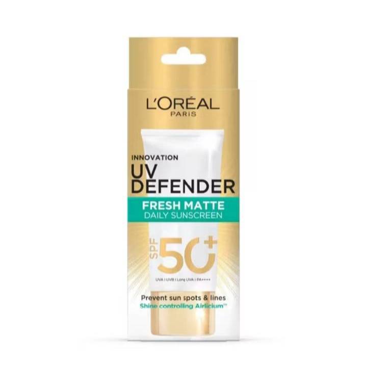 กันแดด ลอริอัล L’OREAL – Paris UV Defender Matte & Fresh (Green) 50 ml.