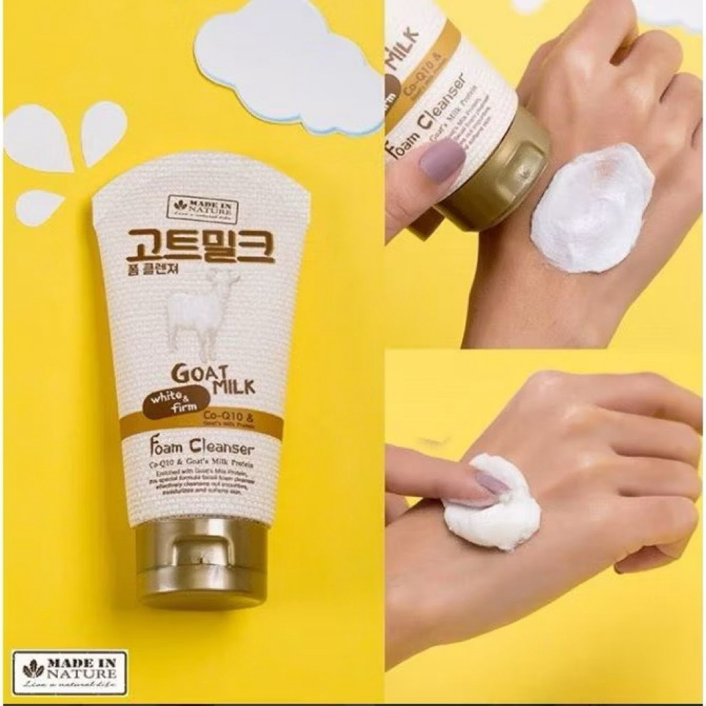 ของแท้ 100% จาก Shop โฟมล้างหน้านมแพะ Exp.2027 Beauty Buffet Made In Nature Goat Milk White & Firm Foam Cleanser 100 ml. ราคา ถูกที่สุด ดีลบีเคเค แกลเลอรีภาพที่ 3