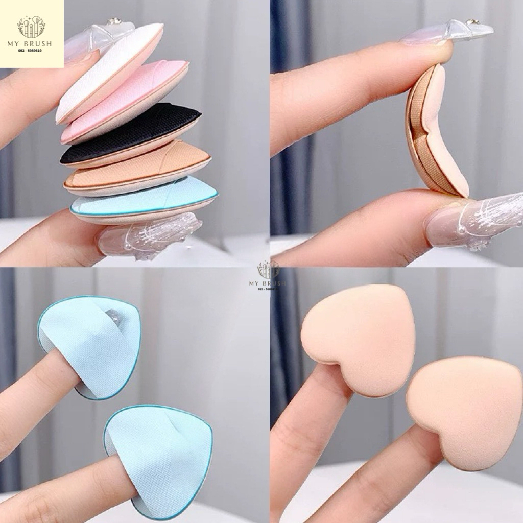 (ส่งด่วน) Makeupbrush ร้านไทยแท้ พร้อมส่ง พัฟ ลงคอนซิลเลอร์ พัฟแต่งหน้า หัวใจ