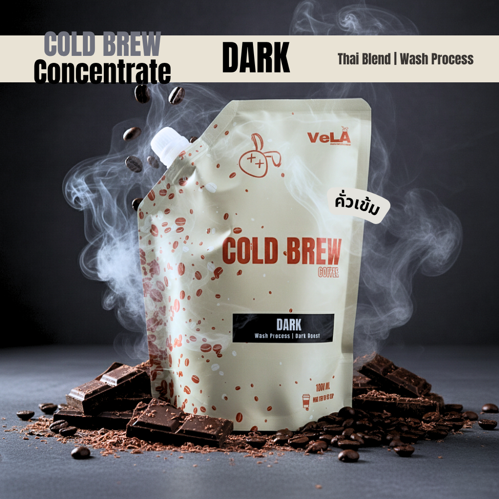 VeLA Dark Concentrate กาแฟสกัดเย็น คั่วเข้ม แม่จันใต้  1L