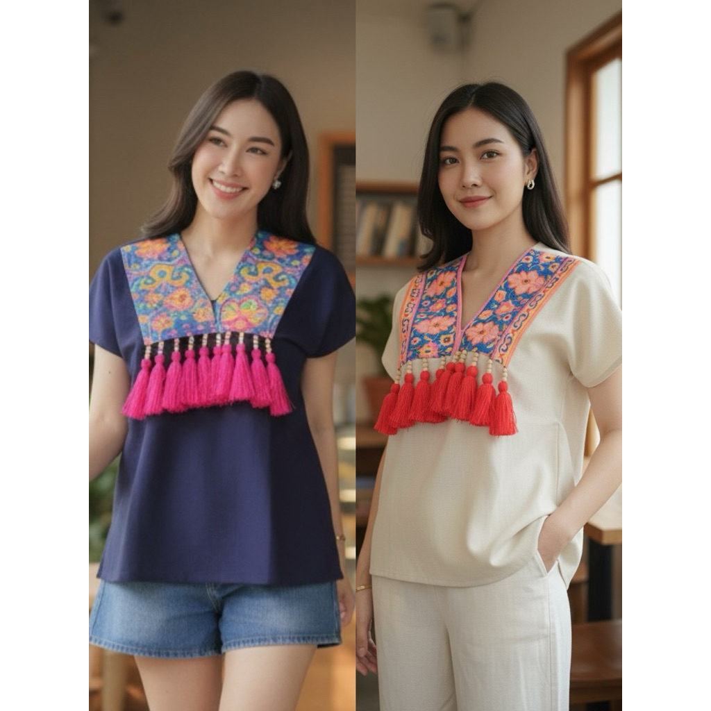 เสื้อผ้าฝ้าย สไตล์สาวเหนือน่ารักก