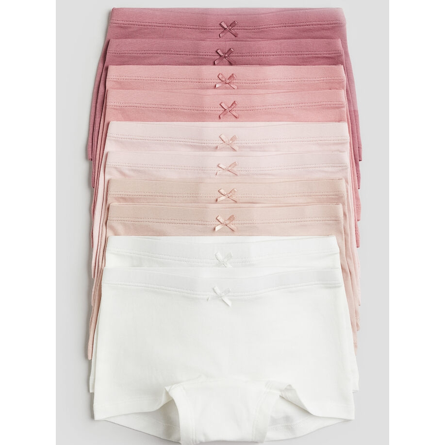 H&M กางเกงในบ็อกเซอร์ ผ้าคอตตอล แพ๊ก 10 ตัว 4-6 ปี