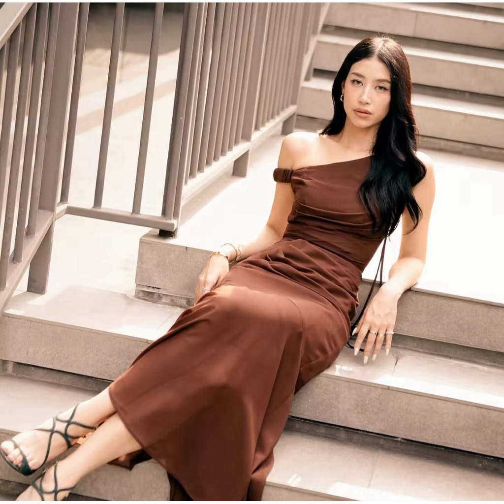 Venusp. Lyn dress เดรสผ้าชีฟอง ส่งต่อ